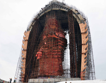 世界最高の銅製の阿弥陀仏像――東林大仏は建造が基本完成